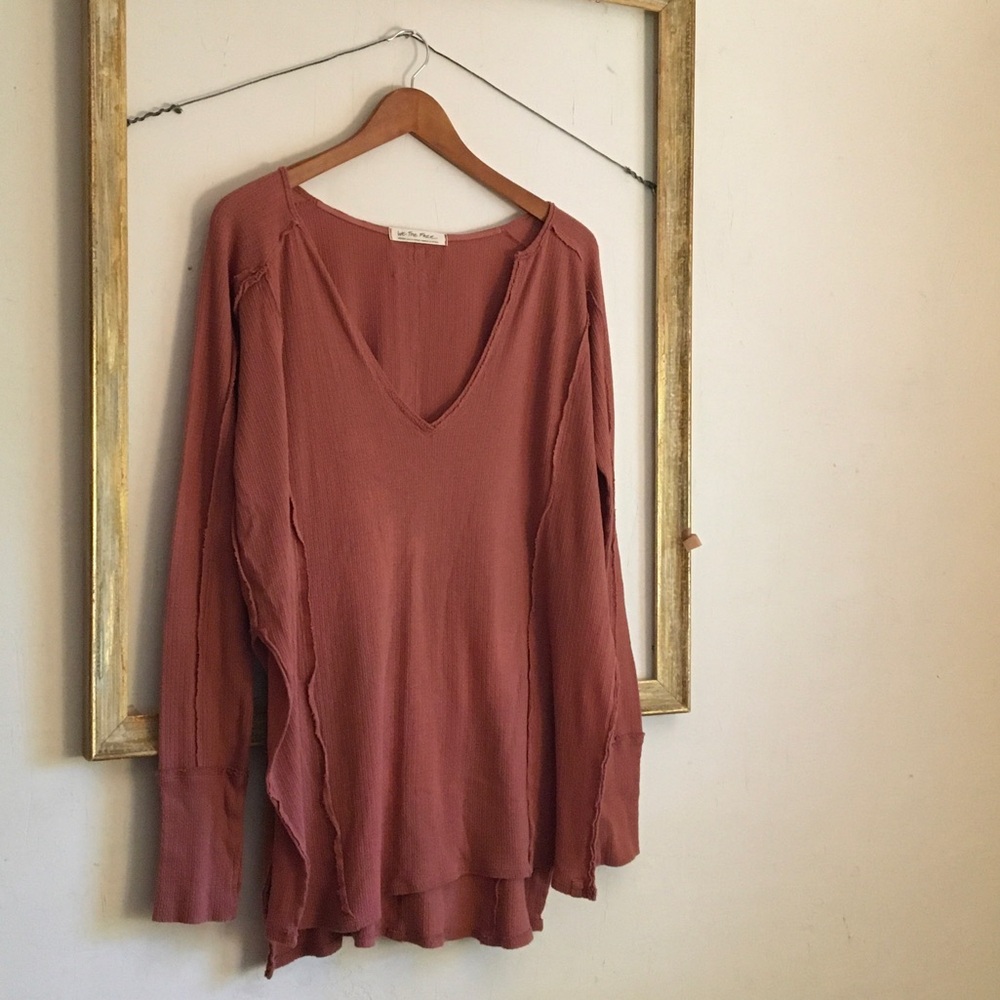 We The Free Oversized Henley sz M